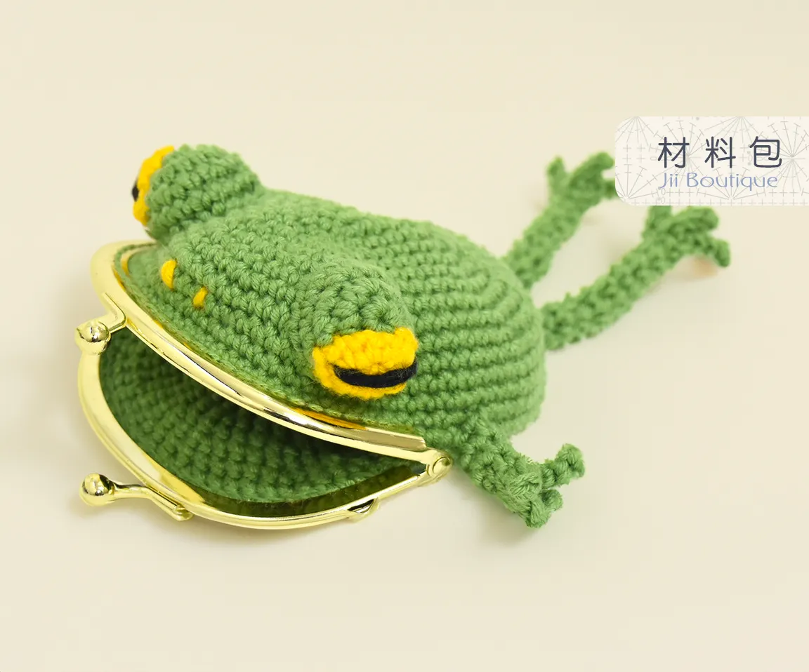 青蛙口金包:: 小吉鋪毛線精品